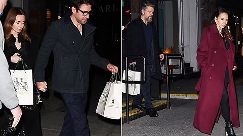 Emily Blunt & John Krasinski’s NYC Date with Damon & Barroso