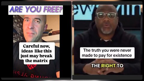 ARE YOU FREE? The moment SURVIVAL has a PRICE TAG, FREEDOM is GONE.