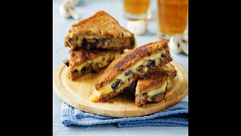 Morning breakfast Mushroom Sandwich recipe