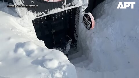 Russians Brave Record Snowfall As Kamchatka Buried Under Heavy Winter Storms