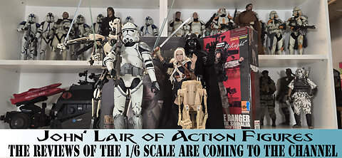 The reviews of the 1/6 scale figures coming soon to the channel