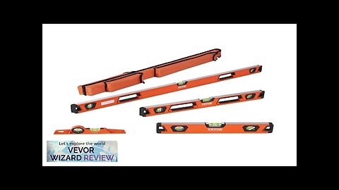 VEVOR Magnetic Torpedo Level 48/24/16/10 in Mechanical Level Set Bubble Vials Ruler Review