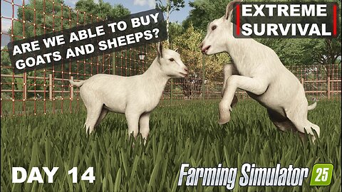 LIVE | EXTREME SURVIVAL | Grinding for goats & sheeps! Are we going to make it? | FS25 - DAY 14