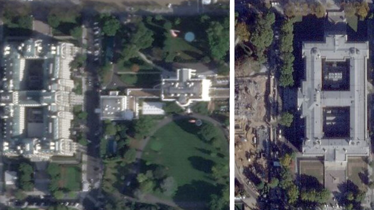 Demuelen una parte de la Casa Blanca para construir un enorme salón de baile