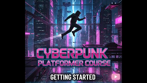 Cyberpunk Platformer Python | Pygame tutorial course part 2 | 2/30