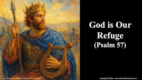God is Our Refuge (Psalm 57), a daily Bible study from www.HeartofAShepherd.com.