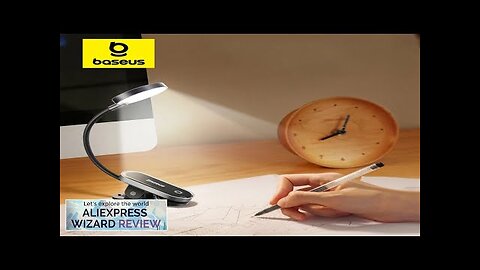 Baseus Clip Table Lamp LED Desk Lamp Flexible Touch Study Reading Lamp Review