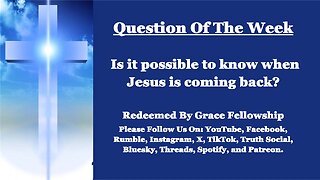 The RBGF LIVE "Question of the Week"