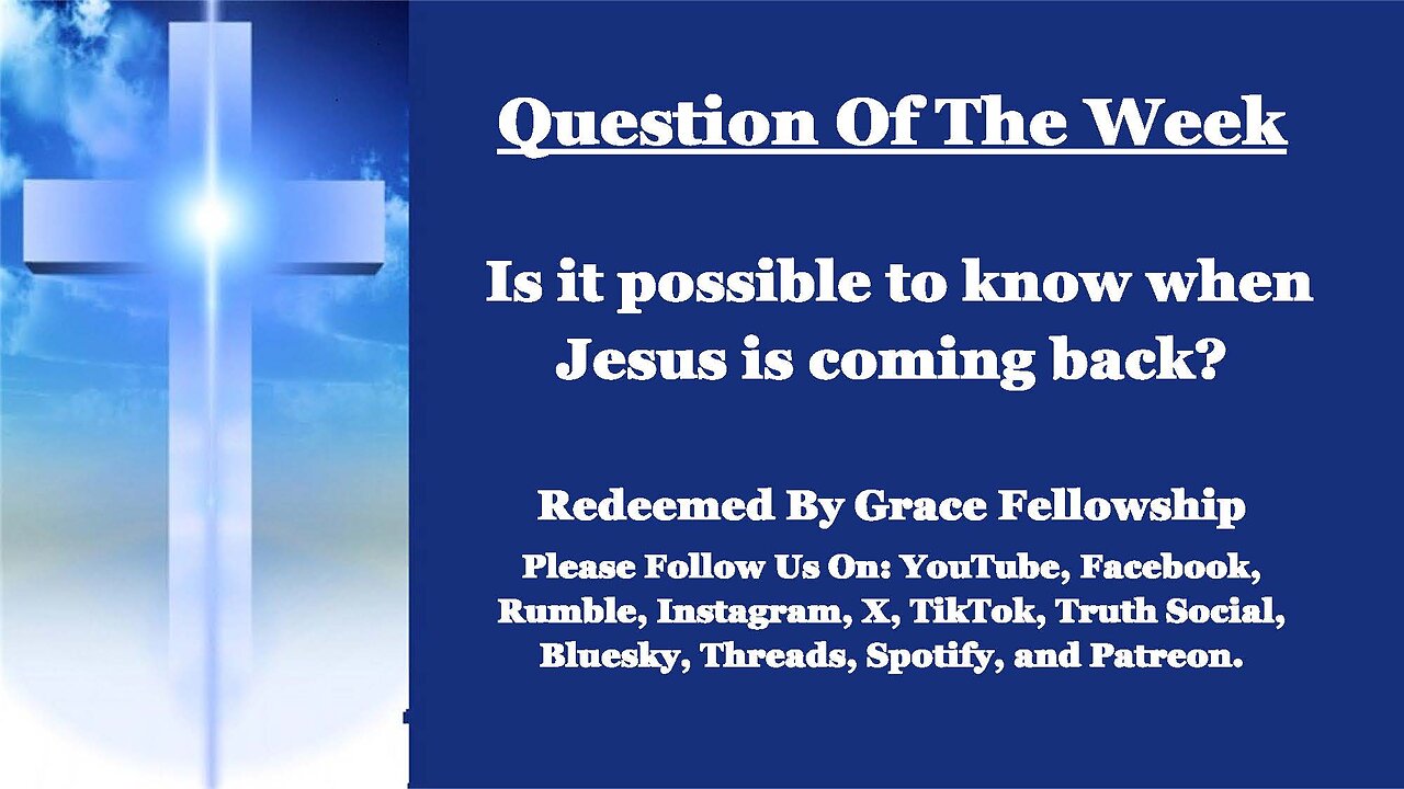 The RBGF LIVE "Question of the Week"