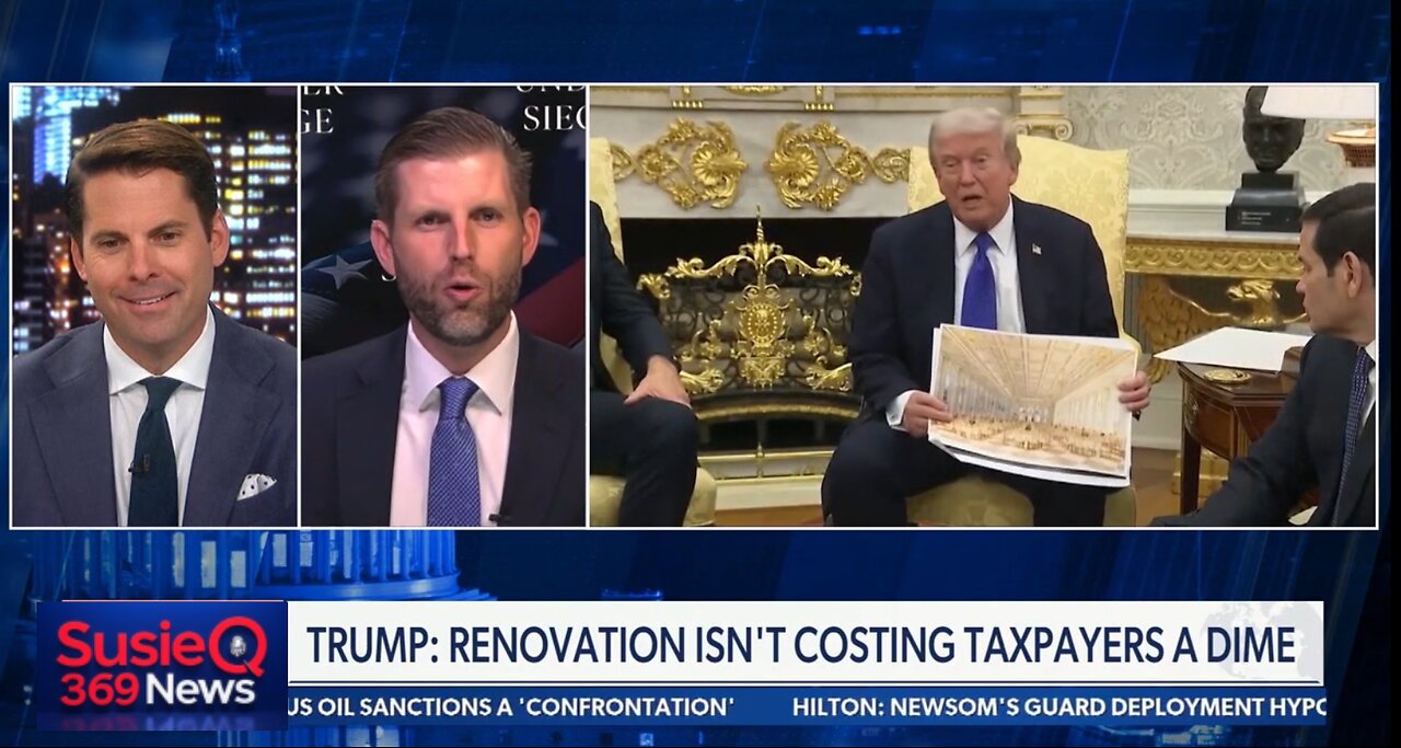 ERIC TRUMP: RENOVATION ISNT COSTING TAXPAYERS A DIME
