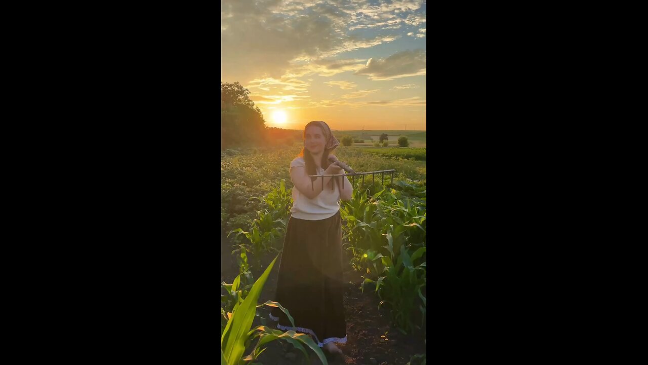 So beautiful girl and nature