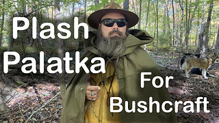 🪶 Bushcraft with the Soviet Era Plash Palatka – The Ultimate Cold War Tarp Shelter