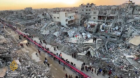 Palestinians in Gaza break first Ramadan fast amid rubble and destruction