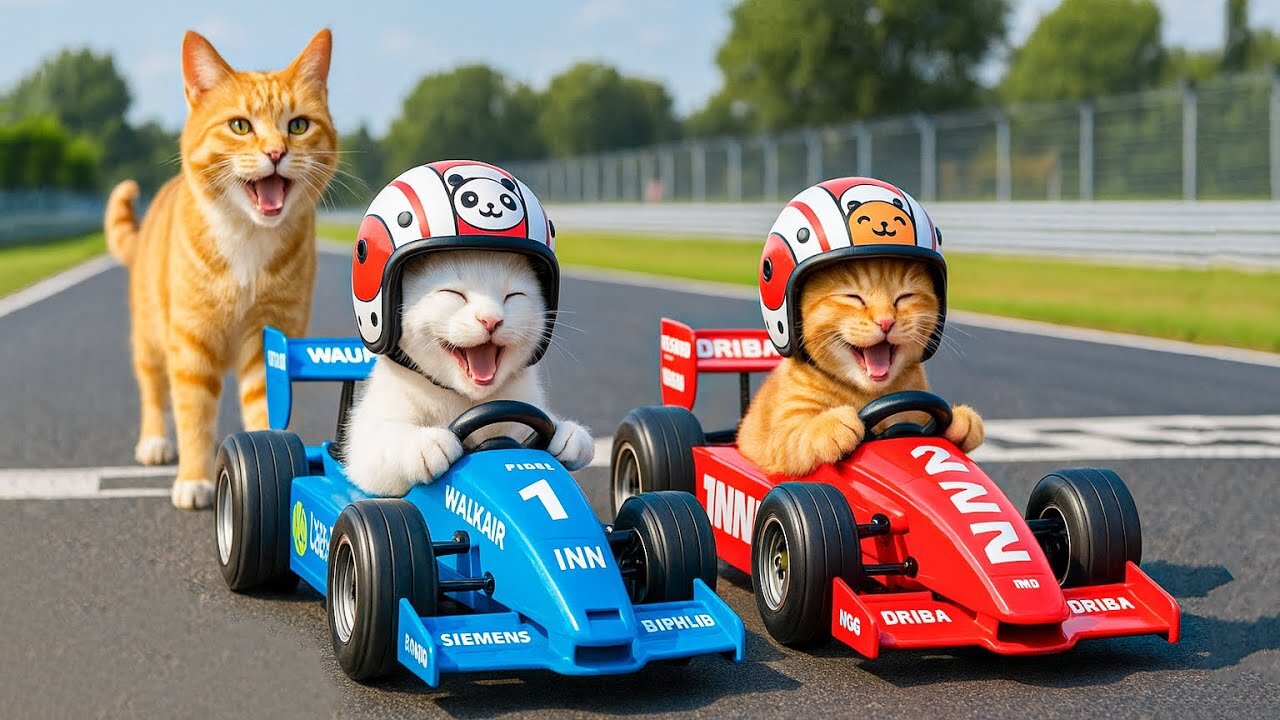 Mama Cat Trims Fur on the Farm and Makes Tiger Hat For Kittens At Home🐾🎩🐯