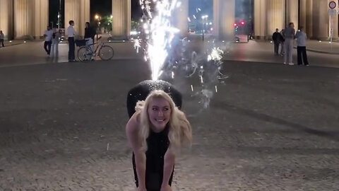 Magical fireworks display at Berlin's Marden and RifleTower