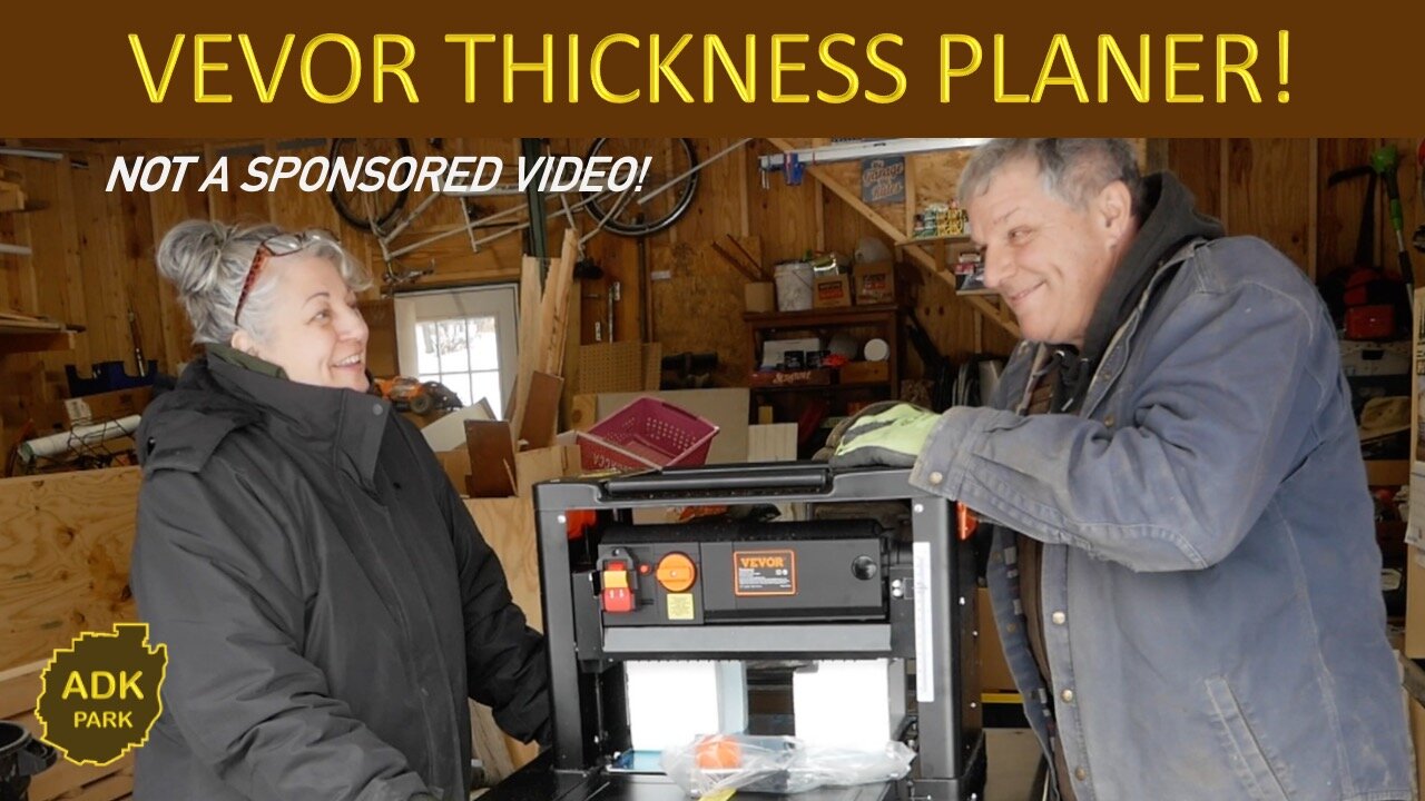 VEVOR Thickness Planer Stand Assembly & Unboxing | Building Off-Grid in the Adirondacks