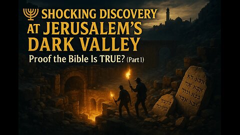Shocking Discovery at Jerusalem’s Dark Valley | Proof the Bible Is TRUE? (Part 1)