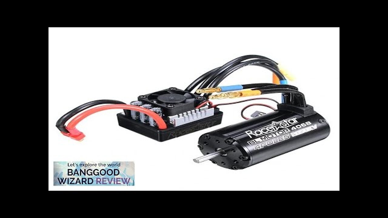 Racerstar 4068 Brushless Waterproof Sensorless Motor 2050KV 120A ESC For 1/8 Cars Review