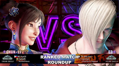 Kuya Kalbo SF6 Ranked Roundup. Chun Li Master Rank [Hori Fight Stick]