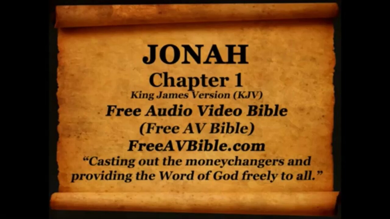 Jonah KJV read along audio bible with piano worship music in the background