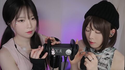 ASMR(Sub✔) New Mic Twin Ear Cleaning (Choose one of the twins)