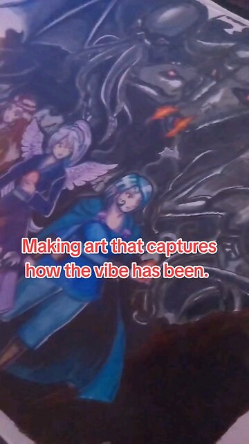 Art showing the way the vibe is.