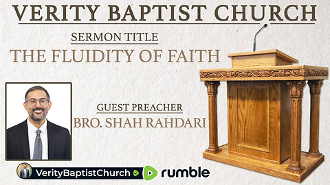 The Fluidity of Faith | Bro. Shah Rahdari