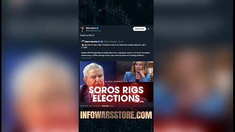 Soros Rigs Elections - Alex Jones on X