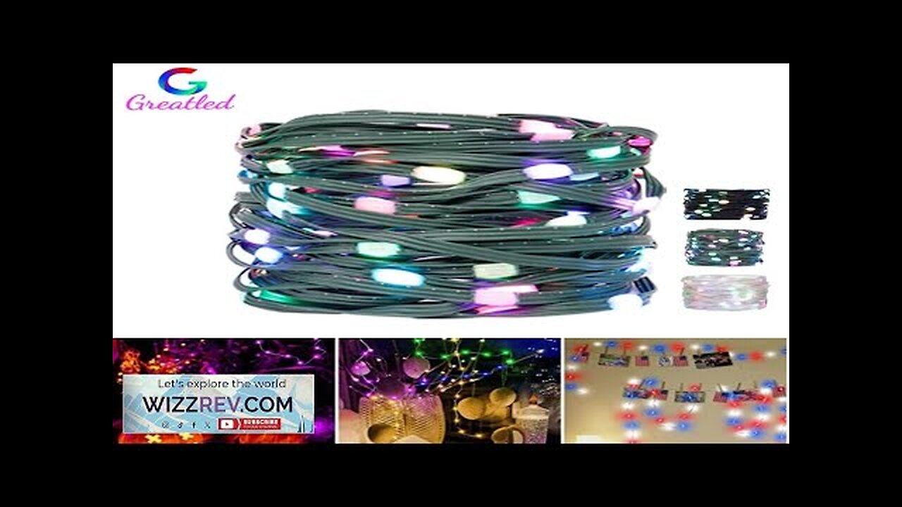 WS2812B RGB LED String DreamColor Christmas Birthday Light Individually Addressable 10Leds/m Review