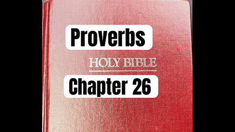 Proverbs Chapter 26----Bible Reading