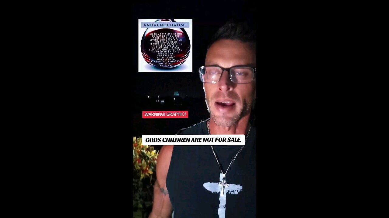 Man speaks on and explains Adrenochrome
