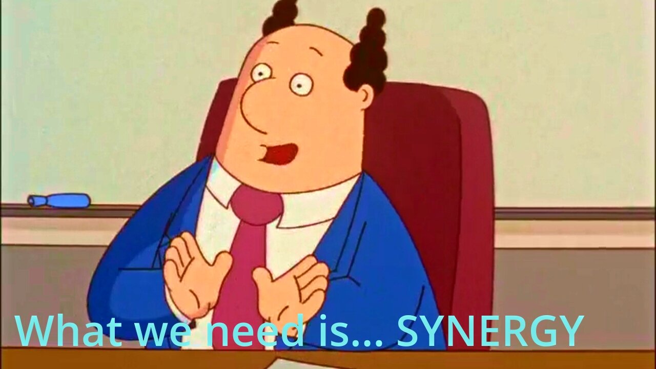 Dilbert: Boss likes idea of Synergy