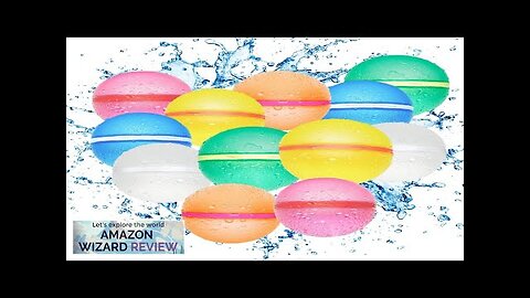 12pack Reusable Water Balloons Easy Quick Fill Self Sealing Water BombsSplash Bomb Review