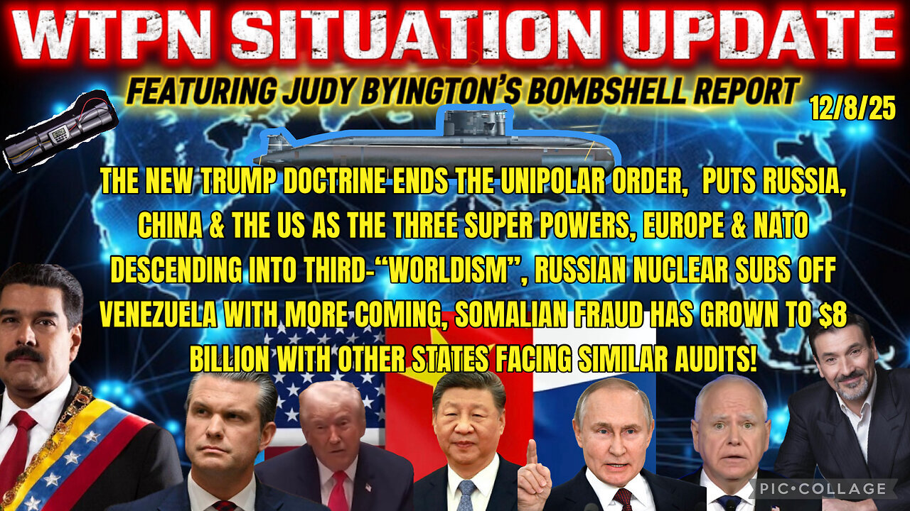 WTPN ~ Judy Byington ~ Situation Update ~ 12-8-25 ~ Trump Return ~ Restored Republic via a GCR