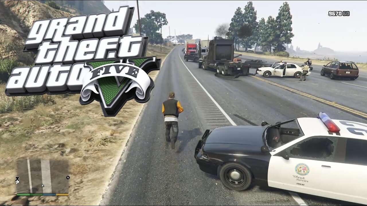 GTA 5 Police Pursuit Driving Police car Ultimate Simulator crazy chase #96