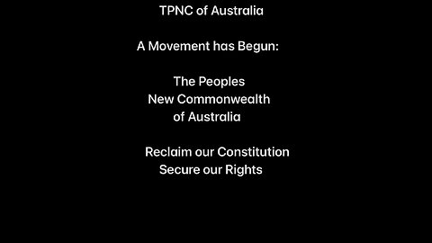 TPNC of Australia dreaming.