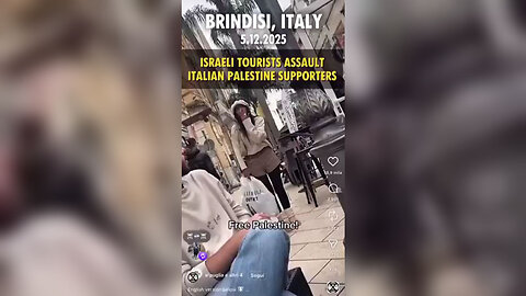 ISRAELI TOURISTS ASSAULT ITALIAN PALESTINE SUPPORTERS IN ITALY