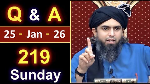 219_Public Q & A Session with Engineer Muhammad Ali Mirza on SUNDAY [ 25_Jan_2026 ], Jhelum Academy