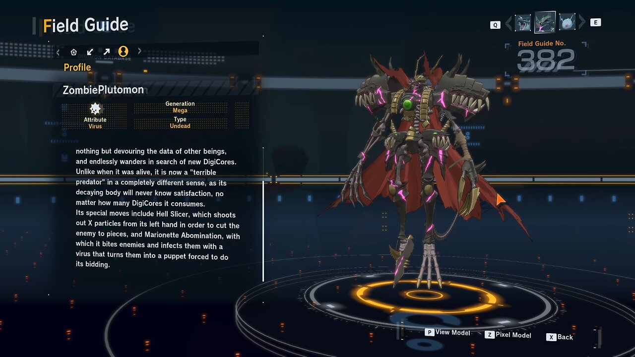 zombieplutomon all digivolution/de-digivolution/profile Digimon Story Time Stranger