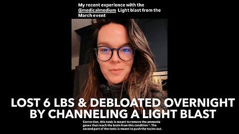 Lost 6lbs & Debloated Overnight By Channeling A Light Blast