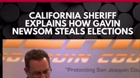 Trump shares video of CA Sheriff stating elections are RIGGED