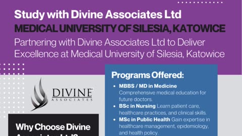 Future in Medicine & Health at the Medical University of Silesia with Divine Associates Ltd