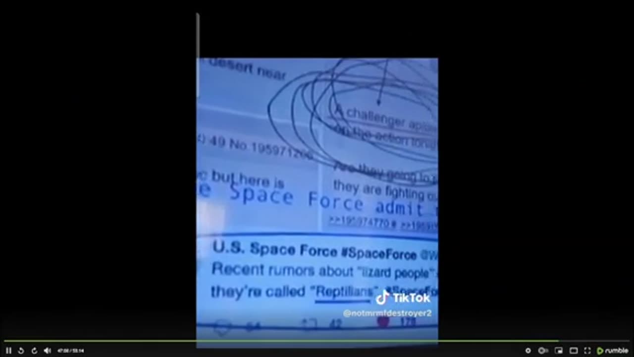 Space Force - "They are fighting Reptilians" ..