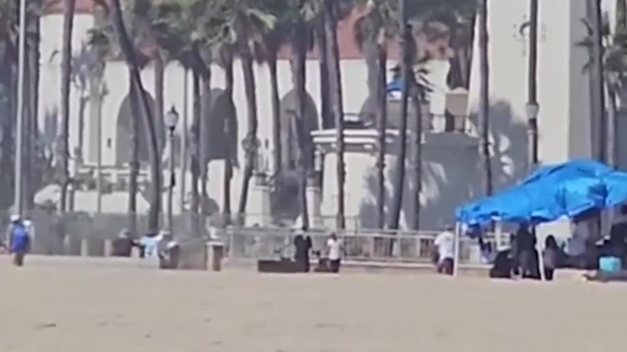 Helicopter crashes in Huntington Beach, California