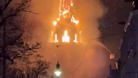 Historic Vondelkerk Church in Amsterdam just burned to the ground