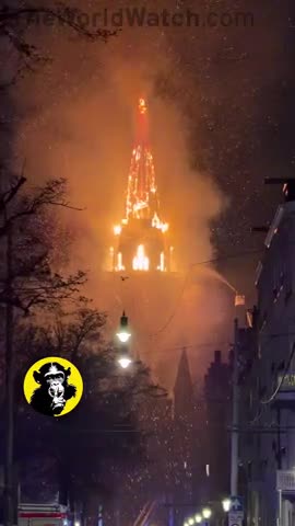 Historic Vondelkerk Church in Amsterdam just burned to the ground