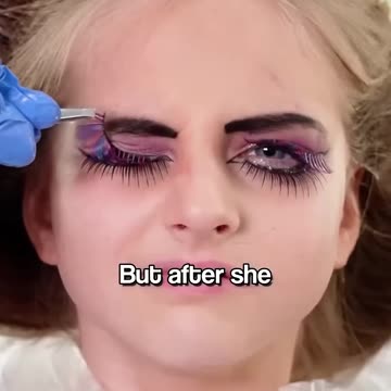 Athlete Teen Was Sick of Her Heavy Makeup, So She Had A Makeover❤️‍🩹