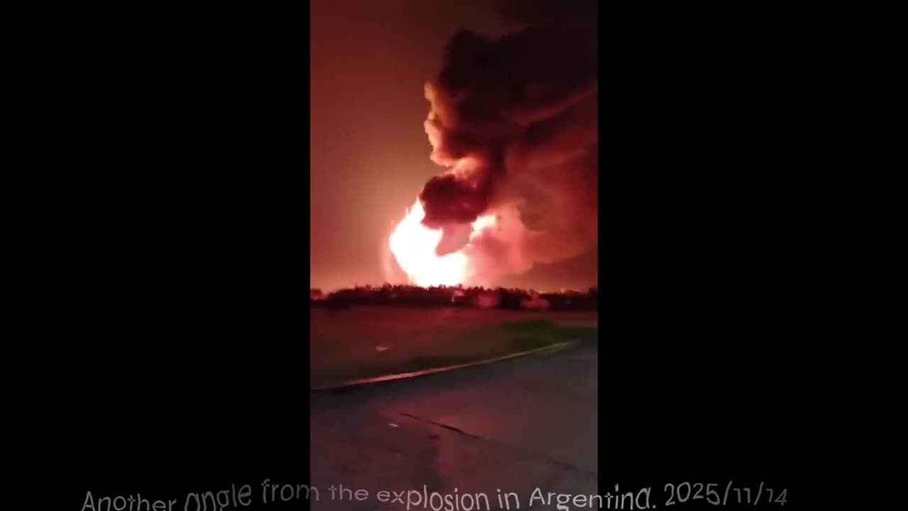 Another angle from the explosion in Argentina. 2025/11/14