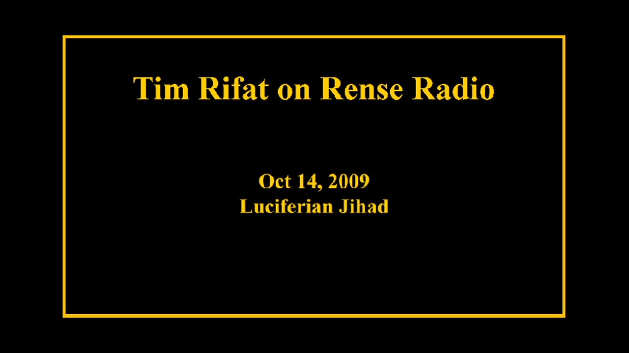 Oct 14, 2009 - Luciferian Jihad