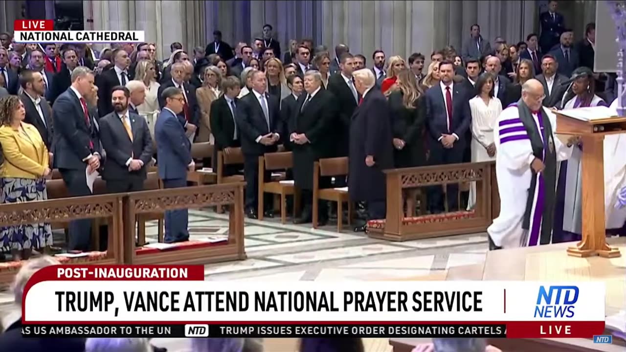 TRUMP, VANCE ATTEND NATIONAL PRAYER SERVICE